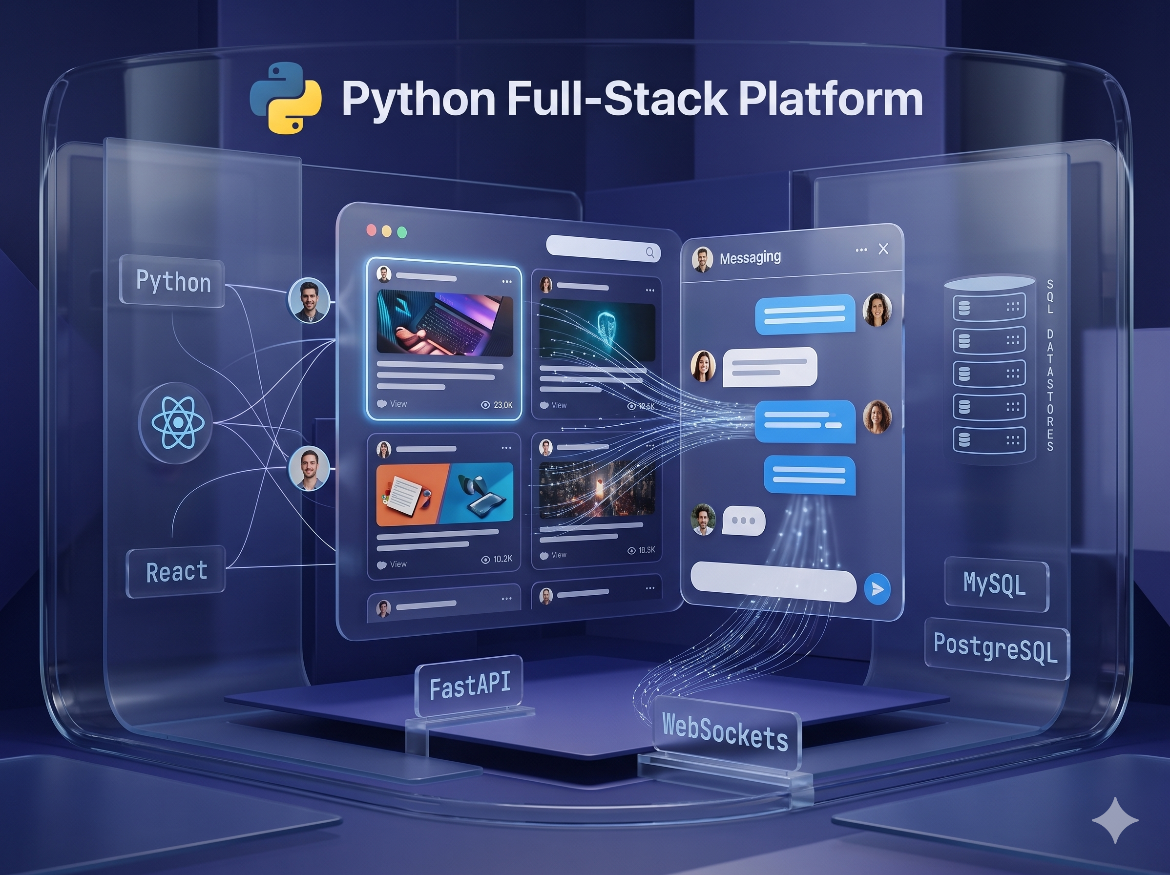 Python Full-Stack Blog & Messaging System